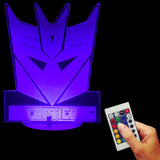 Transformers Logo 3D LED LAMP -  - TheLedHeroes