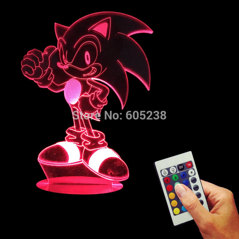 Sonic 3D LED LAMP -  - TheLedHeroes