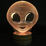 Moonfaced Alien 3D LED LAMP -  - TheLedHeroes