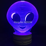 Moonfaced Alien 3D LED LAMP -  - TheLedHeroes