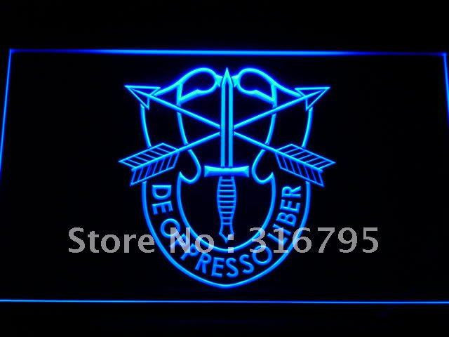 USASFC US Army Special Forces LED Sign - Blue - TheLedHeroes