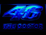 Valentino Rossi The Doctor 46 LED Sign - Blue - TheLedHeroes