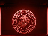 FREE United States Marine Corps LED Sign - Red - TheLedHeroes