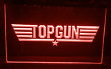 FREE Top Gun Movie Logo Bar Decor LED Sign - Red - TheLedHeroes