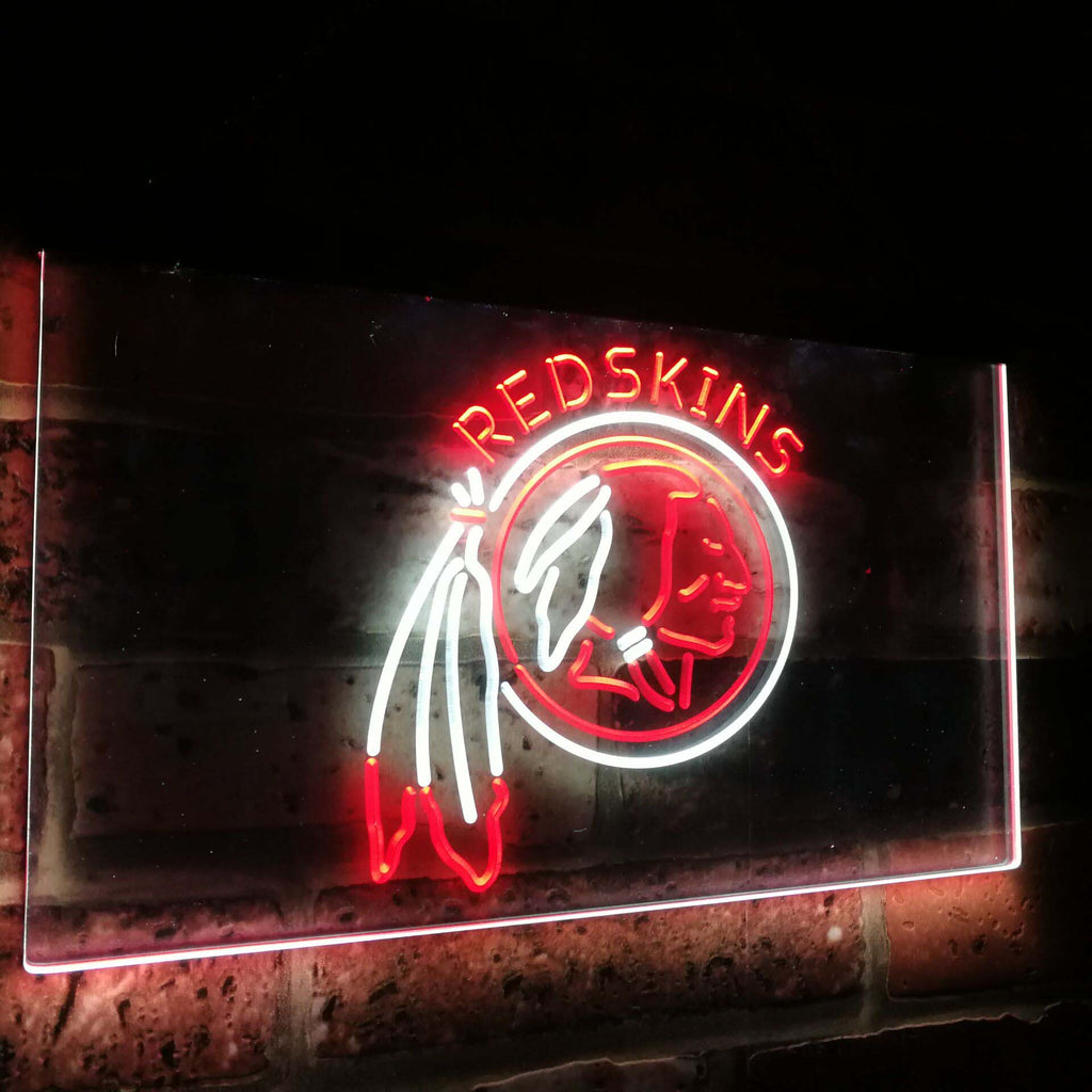 Washington Redskins Dual Color Led Sign - Normal Size (12x8.5in) - TheLedHeroes