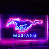 Ford Mustang Dual Color Led Sign -  - TheLedHeroes
