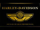 FREE Harley Davidson 100 Years LED Sign - Yellow - TheLedHeroes