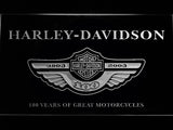 FREE Harley Davidson 100 Years LED Sign - White - TheLedHeroes
