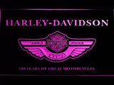 FREE Harley Davidson 100 Years LED Sign - Purple - TheLedHeroes