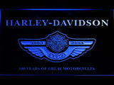 FREE Harley Davidson 100 Years LED Sign - Blue - TheLedHeroes