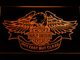Harley Davidson Not Fast But Class LED Sign - Orange - TheLedHeroes