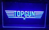 FREE Top Gun Movie Logo Bar Decor LED Sign - Blue - TheLedHeroes