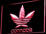 Cannabis Weed High Life NEON LED Sign - Red - TheLedHeroes