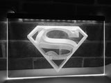 FREE Superman Hero Cave LED Sign - White - TheLedHeroes