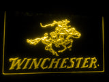 FREE Winchester Firearms Gun Logo LED Sign - Yellow - TheLedHeroes