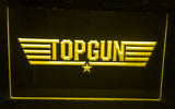 FREE Top Gun Movie Logo Bar Decor LED Sign - Yellow - TheLedHeroes