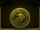 FREE United States Marine Corps LED Sign - Yellow - TheLedHeroes