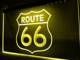 FREE Route 66 Mother Road LED Sign - Yellow - TheLedHeroes